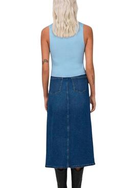 Top Only Majli Azul Para Mulher.