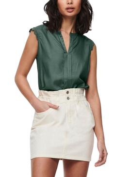 Top Only Kimmi Verde Para Mulher.