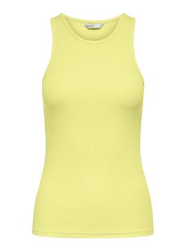 Camiseta Only Kenya Amarela Para Mulher