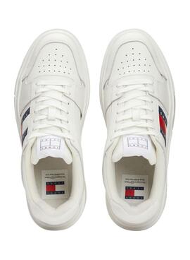 Sapatilhas Tommy Jeans Brooklyn branco para mulher.
