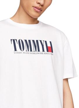 Camiseta Tommy Jeans Regular DNA Branca Homem