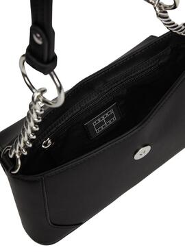 Bolsa Tommy Jeans Idol Shoulder preta para mulher