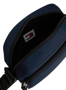 Bolsa Tommy Jeans Essential Daily Crossover azul marino para mulher.