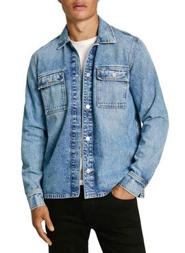 Sobrecamisa Pepe Jeans denim para home.