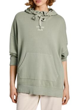 Moletom Pepe Jeans Evelina verde para mulher