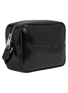 Bolsa Tommy Hilfiger Essential Must Camera preta para mulher.