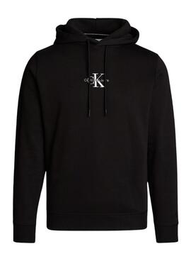 Moletom Calvin Klein Jeans Monologo preto para homem