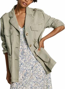 Parka Pepe Jeans Annie verde para mulher
