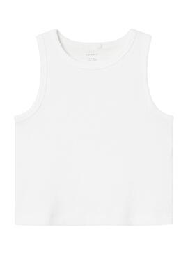 Top Name It Nakal branco para menina.