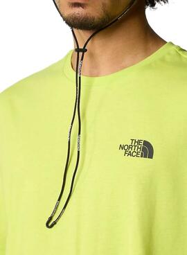 Camiseta Festival amarela The North Face para homem.