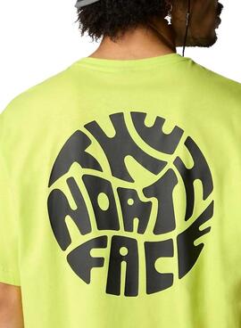 Camiseta Festival amarela The North Face para homem.