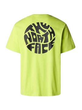 Camiseta Festival amarela The North Face para homem.