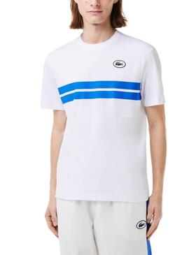 Camiseta Lacoste Heritage Branca para Homem.