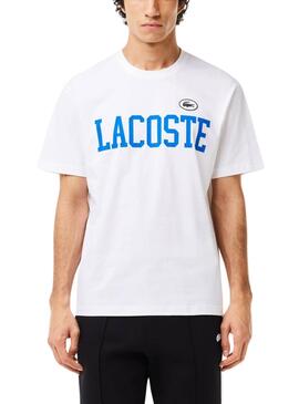 Camiseta Lacoste TH7411 Branca Para Homem