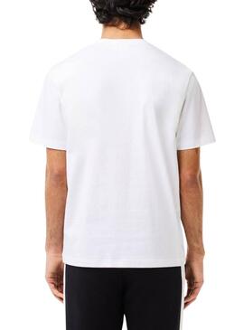 Camiseta Lacoste TH7411 Branca Para Homem