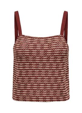 Top Only Tove vermelho para mulher.