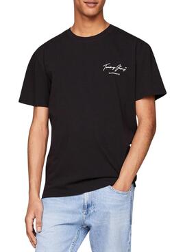 Camiseta Tommy Jeans vintage preta para homem