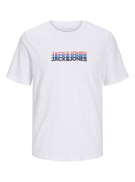 Camisa Jack and Jones Cyber branca para homem
