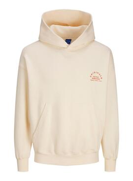 Moletom Jack and Jones Brooklyn bege para homem.