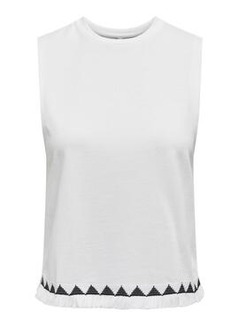 Top Only Liva branco para mulher