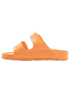 Sandálias Birkenstock Arizona narrow fit laranja para mulher. 
