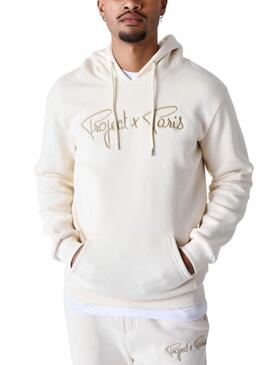 Moletom Project x Paris Hood creme para homem