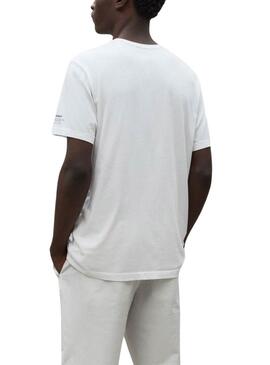Camiseta Branca Ecoalf para Homem