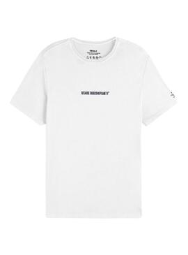Camiseta Branca Ecoalf para Homem