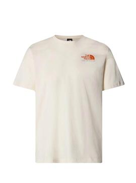 Camiseta The North Face Graphic Branco Para Homem