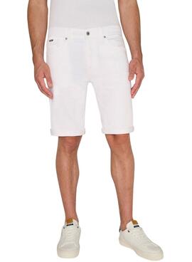 Shorts Pepe Jeans Slim Branco Para Homem
