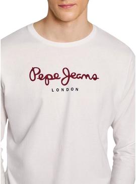 T-Shirt Pepe Jeans Eggo Long Branco para Homem