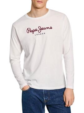 T-Shirt Pepe Jeans Eggo Long Branco para Homem