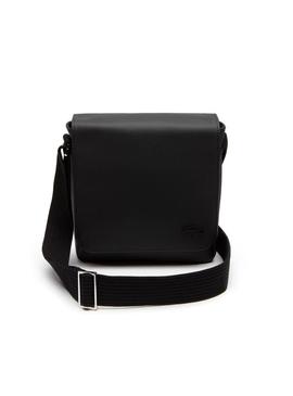 Bolsa Lacoste Flap Preta para Homem