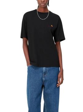 T-Shirt Carhartt American Scriptt Preto para Mulher