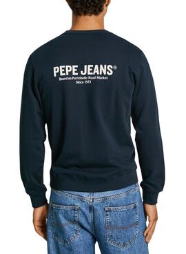 Moletom Pepe Jeans azul marinho para homem
