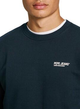 Moletom Pepe Jeans azul marinho para homem