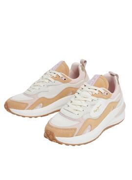 Sapatilhas Pepe Jeans Winslow Urban camel para mulher
