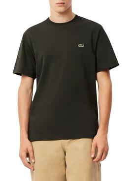 Camiseta Lacoste básica verde para homem