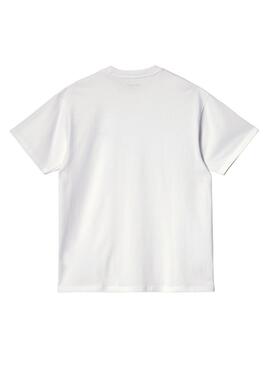 Camisa Carhartt Script branca para homem