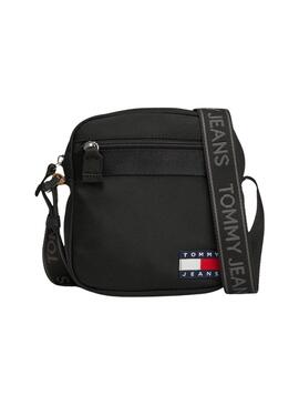 Bolsa Tommy Jeans Daily Reporter preta para homem