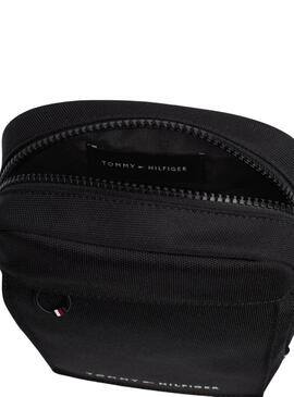 Bolsa Tommy Hilfiger Reporter preta para homem