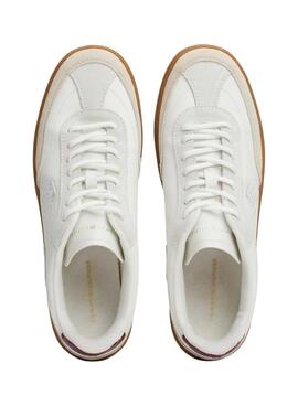 Sapatilhas Tommy Hilfiger Heritage Court brancas para mulheres