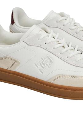 Sapatilhas Tommy Hilfiger Heritage Court brancas para mulheres