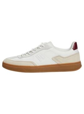 Sapatilhas Tommy Hilfiger Heritage Court brancas para mulheres