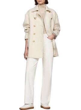 Sapatilhas Tommy Hilfiger Heritage Court brancas para mulheres
