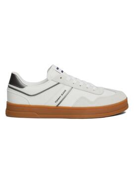 Ténis Tommy Jeans Greenwich branco e cinza para mulher