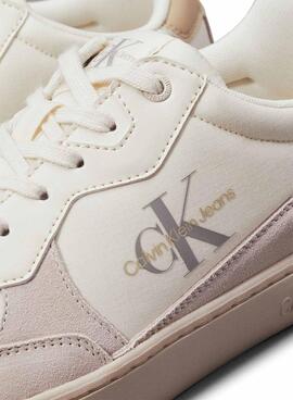 Sapatilhas Calvin Klein Jeans Classic Cupsole Low bege para homem