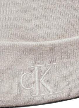 Gorro Calvin Klein Jeans Monogram bege para mulher
