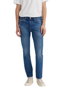 Calça de ganga Levis 501 medium denim para homem