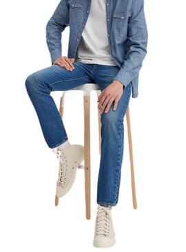 Calça de ganga Levis 501 medium denim para homem